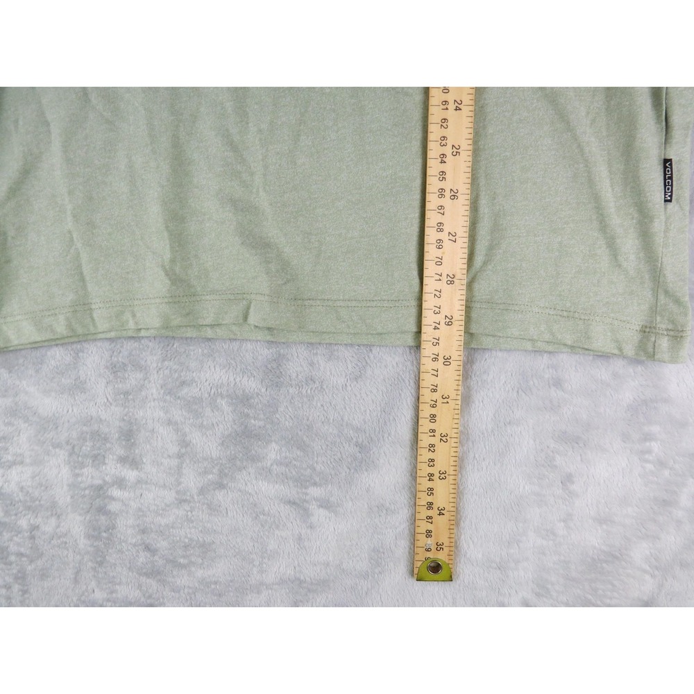 Volcom Polo Shirt Mens Medium Green Short Sleeve Casual Classic Skate Surf Logo - Picture 5 of 8